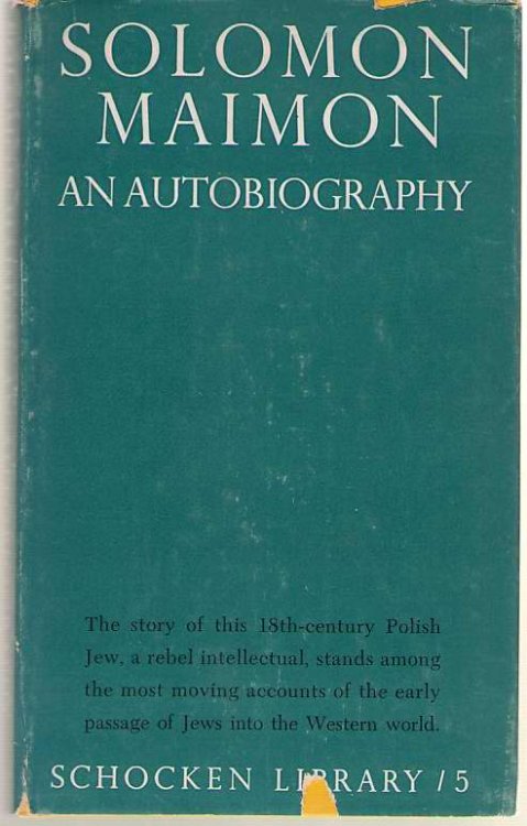 Solomon Maimon An Autobiography