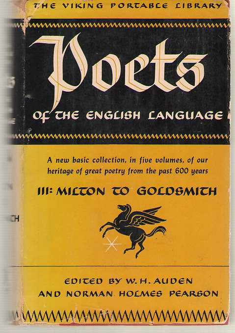 Poets of the English Language Vol. III / 3 Milton to Goldsmith