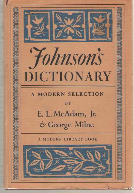Johnson's Dictionary A Modern Selection