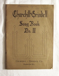 Churchill Grindell Song Book - No II Contains Songs for the Primary and Intermediate Grades