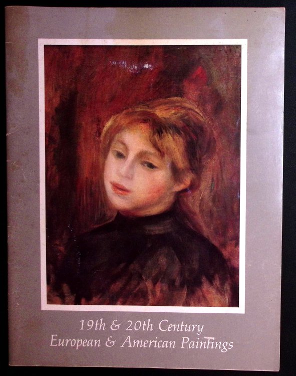 19th & 20th Century European & American Paintings.