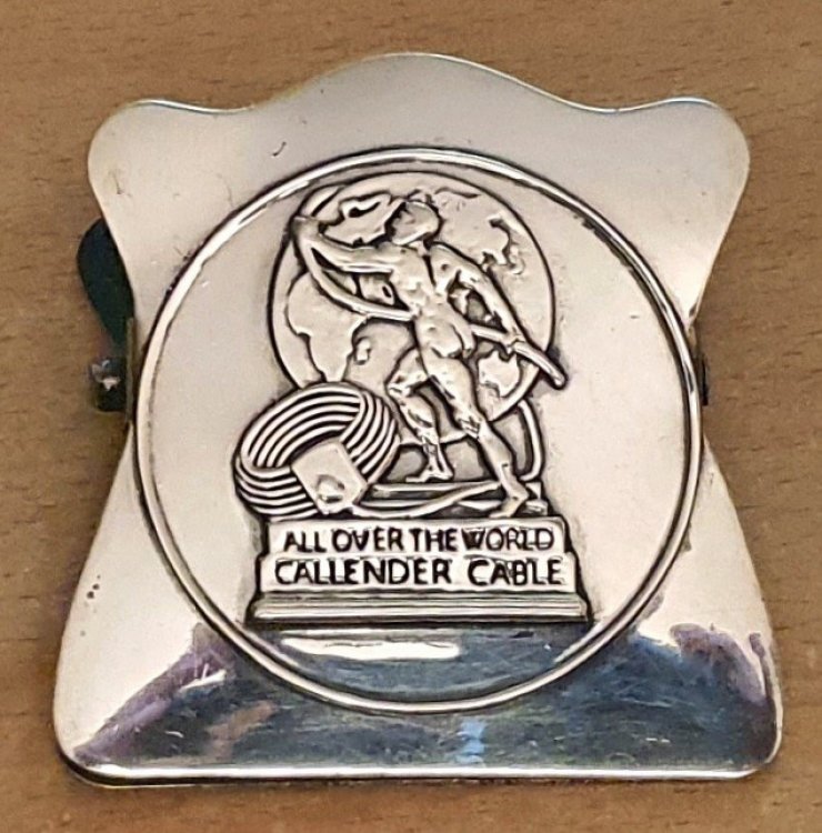 White metal office clip: 