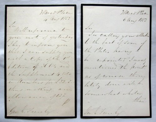 Image for Two Hand Written Letters Signed ( Two Hand Written Letters Signed (