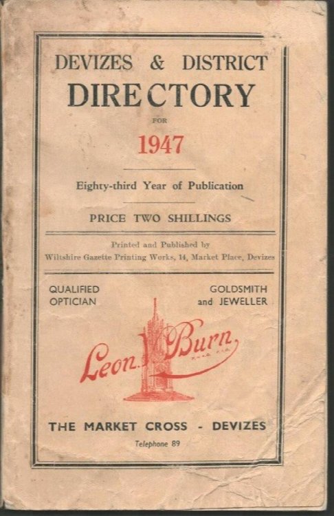Image for Devizes & District Directory for 1947. Devizes & District Directory for 1947.