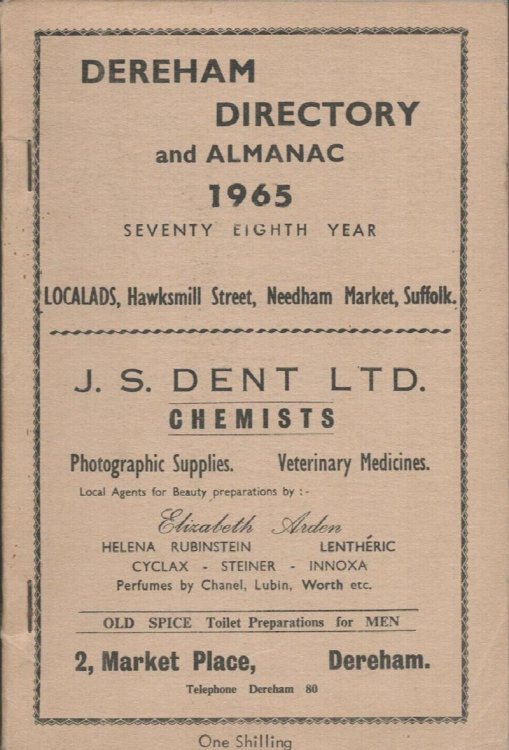Image for Dereham Directory and Almanack. 1965. Dereham Directory and Almanack. 1965.