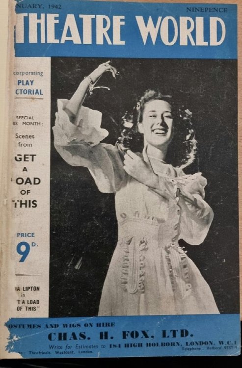 Theatre World (Incorporating Play Pictorial). Vol XXXVII No. 204 to No.215.