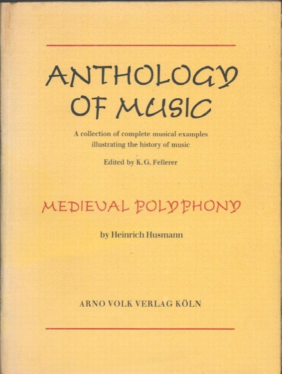 Medieval Polyphony. (Anthology of Music No.9).