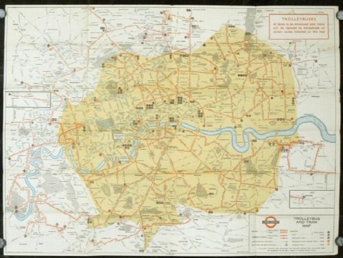 Trolleybus and Tram Map. London Transport. 55 Broadway, Westminster, S.W.I. Victoria 6800 . No. 2