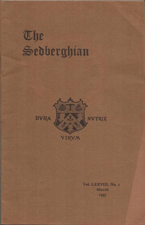 The Sedberghian. Vol.LXXVVIII. No.1. (March 1957).