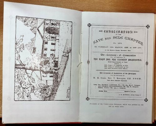 History of the Saye & Sele R. A. Chapter No.1973 Compiled from the Minutes 1885-1935 B Scribe E.