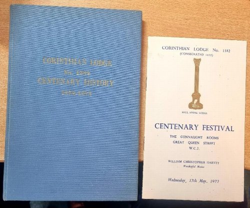 Corinthian Lodge No. 1382. Hall Stone Lodge. An historical account of Corinthian Lodge No. 1382, 1872-1972.