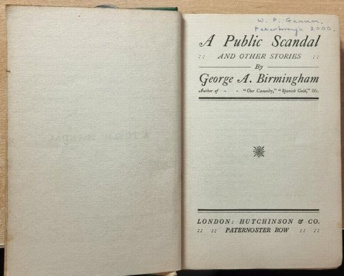 A Public Scandal. And Other Stories .