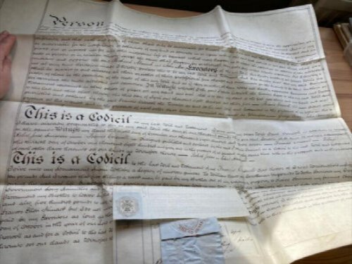 Will & Probate of Rev Francis Creswell of Great Waldingfield, Suffolk