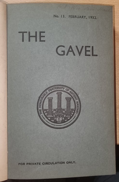 Image for The Gavel. The Honourable Fraternity Of Antient Masonry. The Gavel. The Honourable Fraternity Of Antient Masonry.
