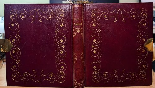 Commonplace book, album of poetry, prints and watercolors compiled by Marianne St Helena Coffin (nee Harrington) .