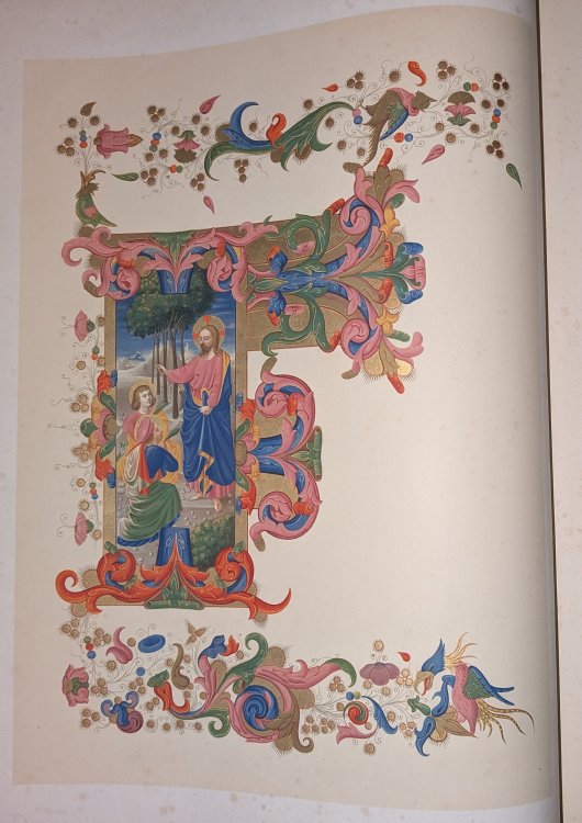An Alphabet Of Capital Letters Selected From The Illuminations Of Italian Choral Books Of The Fifteenth And Sixteenth Centuries. Engraved in Outline, with One Letter Printed in Colours.