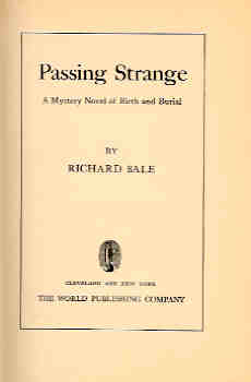 Passing Strange - A Mystery Novel of Birth and Burial