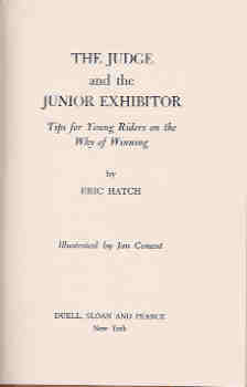 The Judge and the Junior Exhibitor