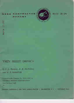 Thin Sheet Impact (NASA CR-295)