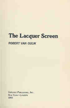 The Lacquer Screen