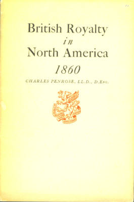 British Royalty in North America 1860