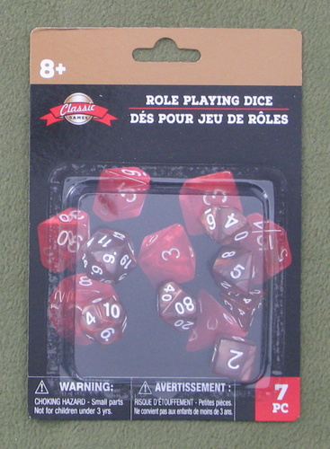 BROWN Role Playing Polyhedral RPG Dice (7 dice)