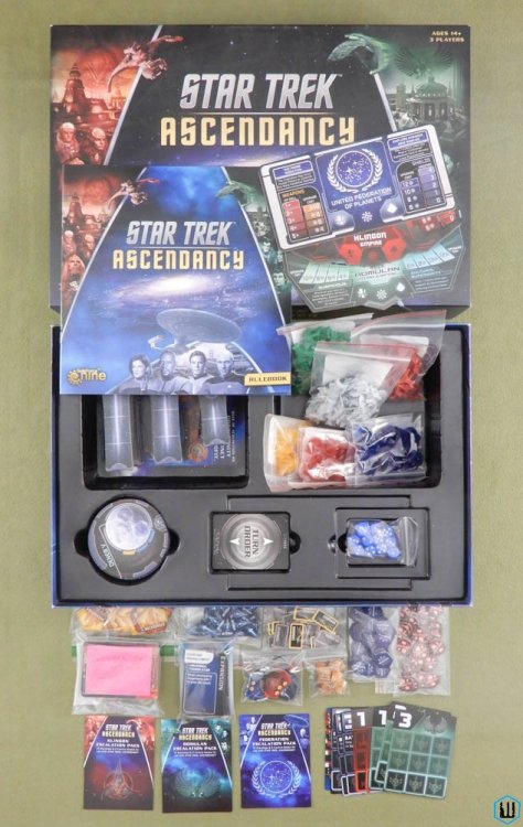 Star Trek Ascendancy (Box Set) w 50th Anniversary Cards & Escalation Pack x3