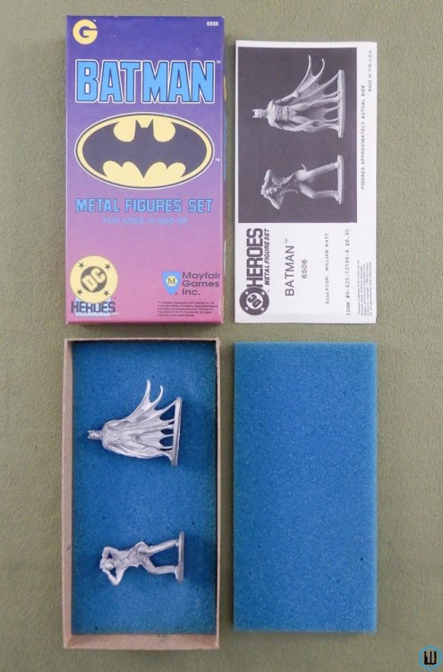 Batman Metal Figures Set (DC Heroes RPG) Joker Miniatures Box