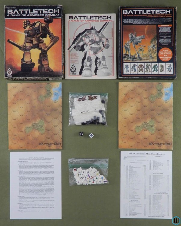 BATTLETECH: Game of Armored Combat(Second 2nd Edition, 2nd printing) 1989 BOX
