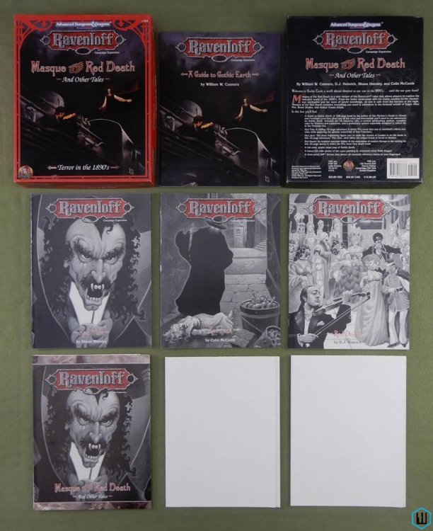 Masque of the Red Death (Advanced Dungeons Dragons Ravenloft) NICE Box Set