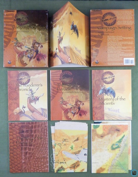 DARK SUN Campaign Setting Expanded Revised (Dungeons Dragons) Box Set