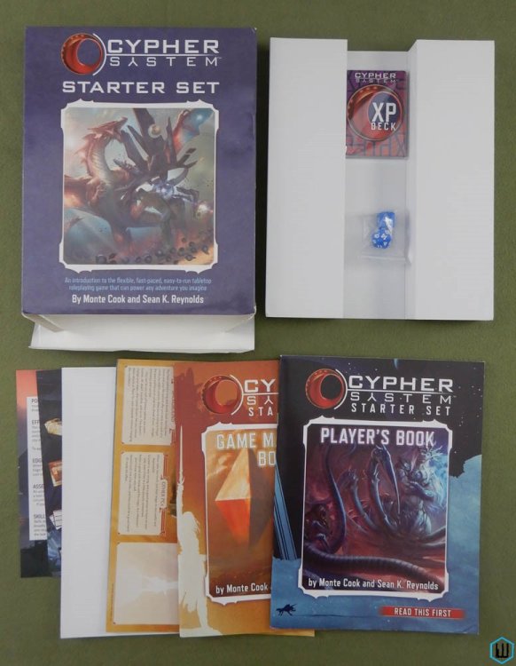 Cypher System Starter Set - RPG Tabletop Board Game Accessory Box