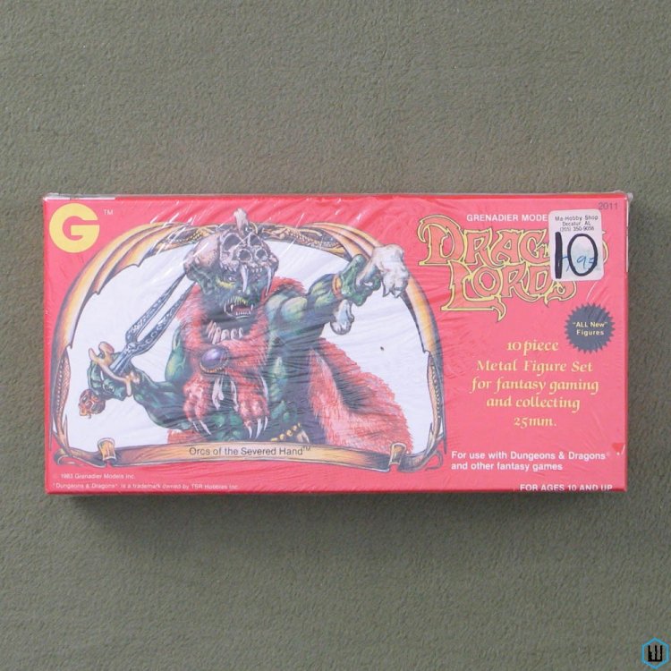 Orcs of the Severed Hand: Metal Miniature Figure Set (Dragon Lords) Box