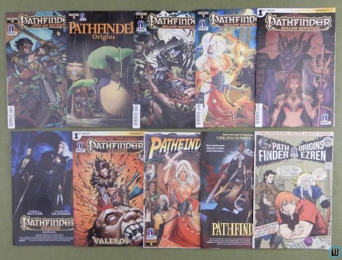 Pathfinder Comics Lot of 10: Origins Hollow Mountain Comic most have maps