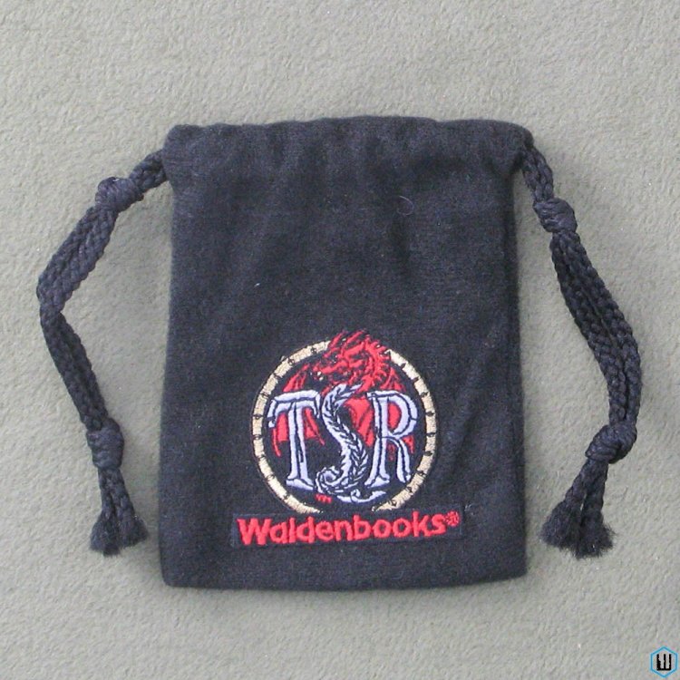TSR Waldenbooks Dice Bag Black RARE (Dungeons & Dragons)