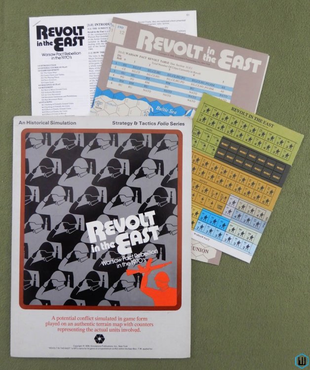 Revolt in the East: Warsaw Pact Rebellion in the 1970s wargame SPI Folio edition