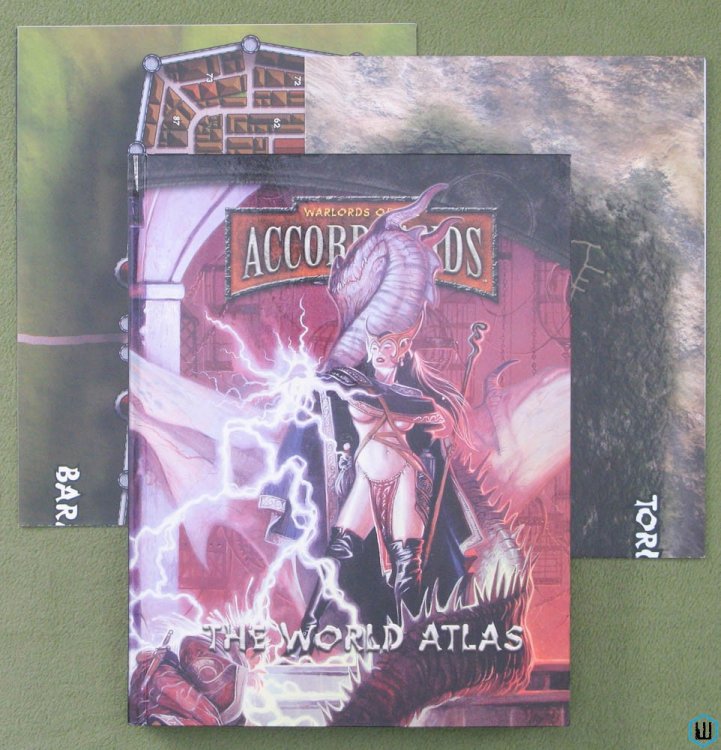 The World Atlas (Warlords of the Accordlands D20 RPG) Hardcover NICE