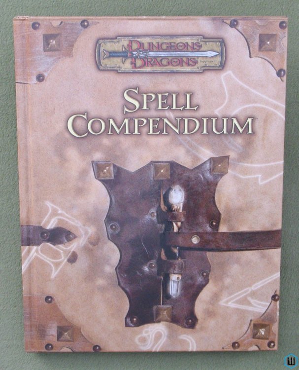 Spell Compendium (Dungeons Dragons D20 3.5) Original Hardcover NICE
