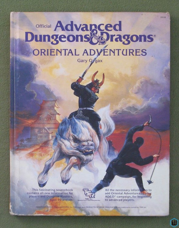 Oriental Adventures - PLAY COPY (Advanced Dungeons & Dragons) TSR 2018