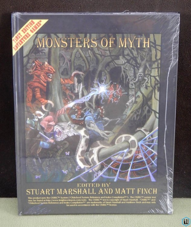 Monsters of Myth (OSRIC OSR RPG) Hardcover Stuart Marshall & Matt Finch