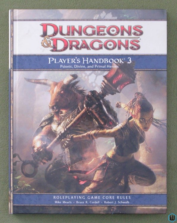Player's Handbook 3 NICE (Dungeons & Dragons 4th Edition 4e)