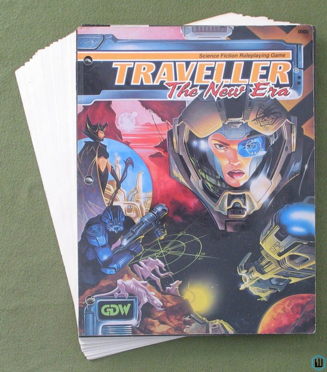 Traveller: The New Era RPG Rulebook Loose Sheets 3 Hole Punched