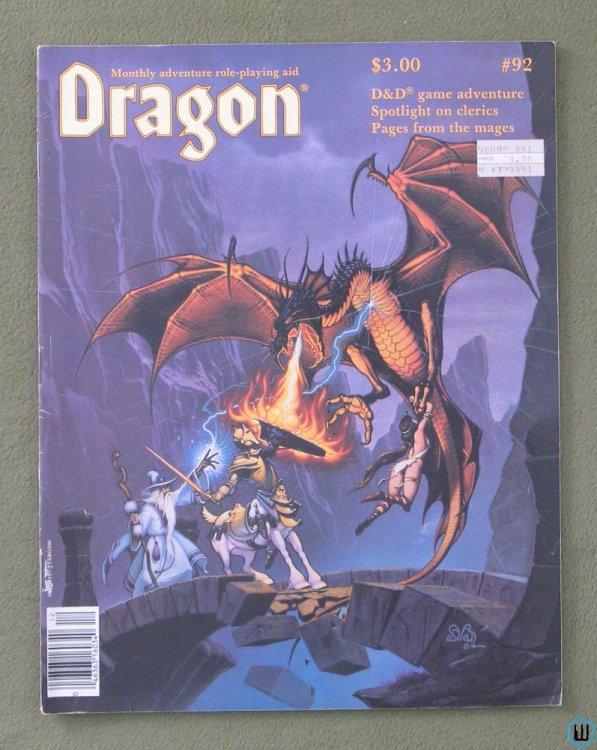 Dragon Magazine, Issue 92 (D&D module, Clerics, Greyhawk Suel Gods)