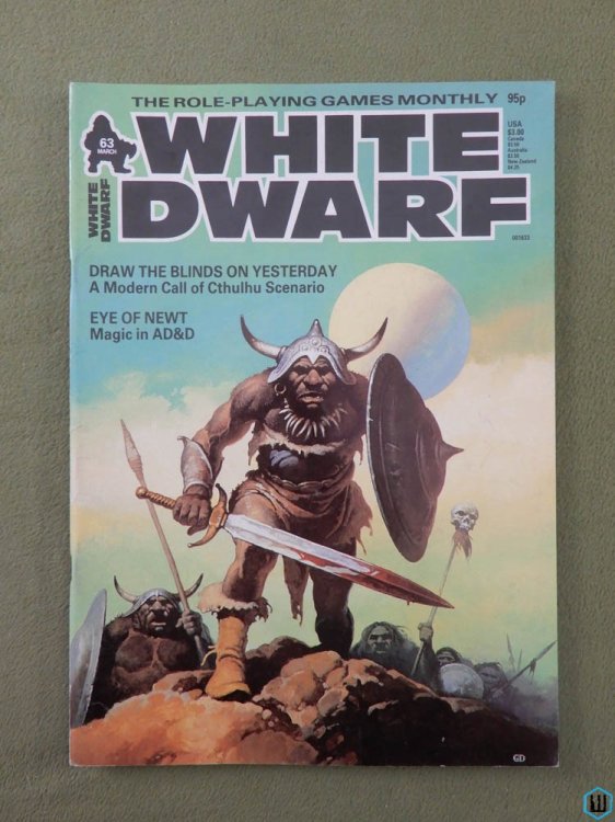 White Dwarf Magazine, Issue 63 (Runequest, AD&D, Traveller)