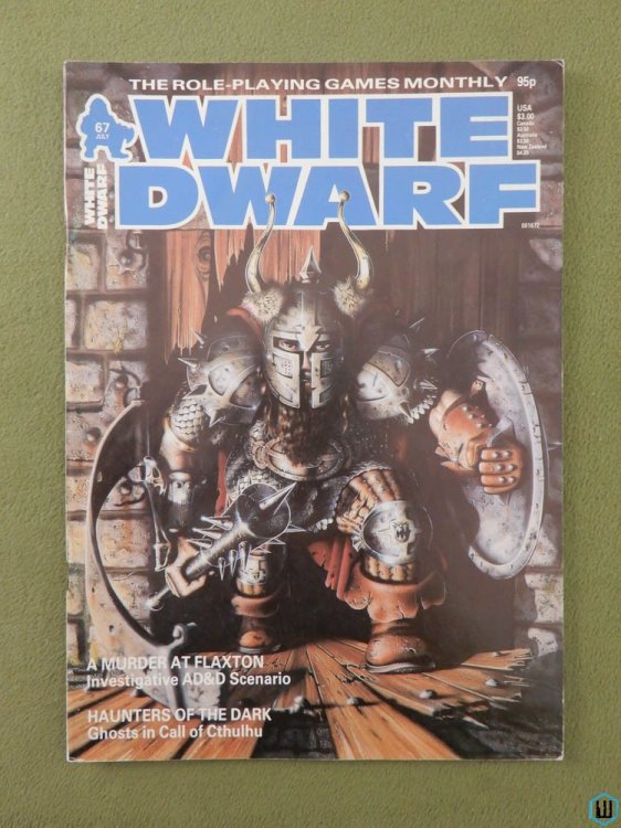 White Dwarf Magazine, Issue 67 (Golden Heroes adventure, Call of Cthulhu)