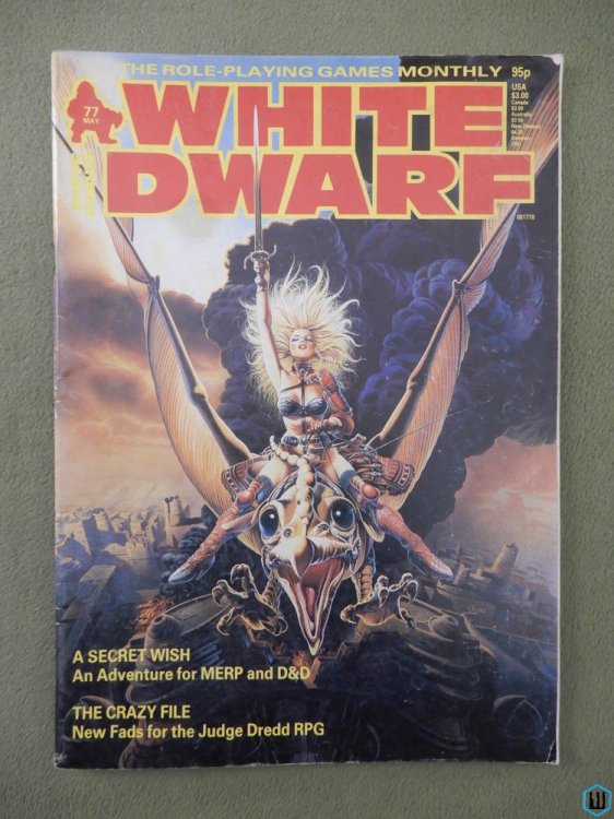 White Dwarf Magazine, Issue 77 (Judge Dredd, Star Trek, AD&D, MERP)