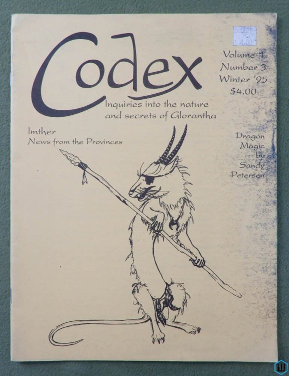 Codex: Inquiries into the Nature and Secrets of Glorantha (Vol 1, No 3: Winter '95)