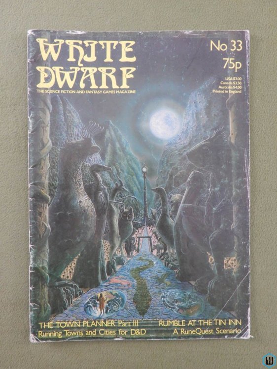 White Dwarf Magazine, Issue 33 - WORN (RQ Bar Room Brawl, Weapons)