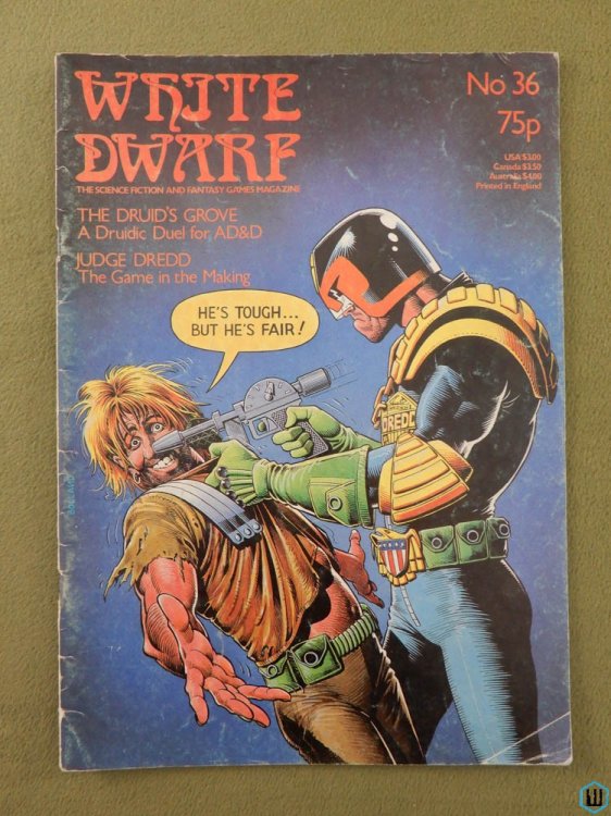 White Dwarf Magazine, Issue 36 (Druidic Duel in AD&D, Judge Dredd)