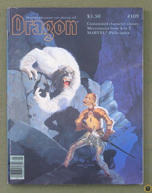 Dragon Magazine, Issue 109 (Displacer Beast, Top Secret, Gamma World, Traveller)
